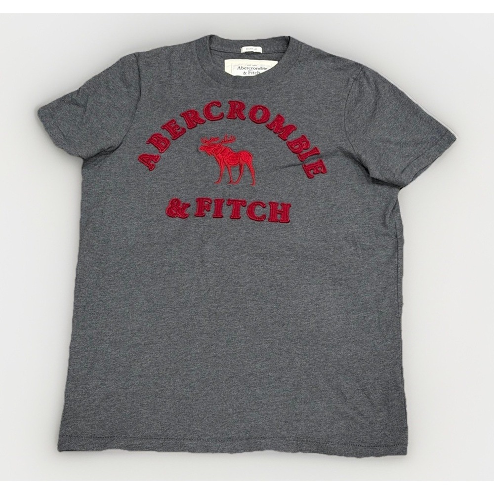 Abercrombie & Fitch Short Sleeve Y2K Muscle Fit T-Shirt Single Stitch Men's L